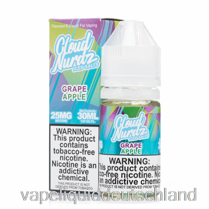 Geeister Traubenapfel – Cloud-Nurdz-Salze – 30 Ml, 50 Mg Vape-Flüssigkeit